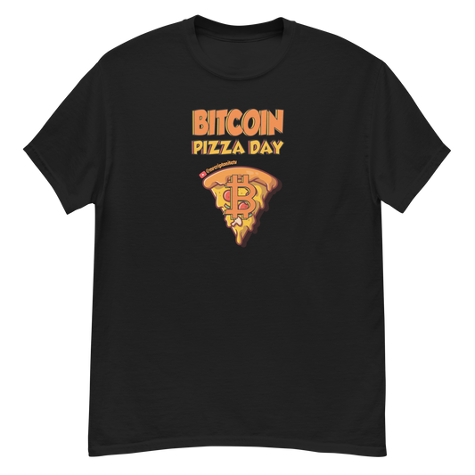 Camiseta clásica hombre BitcoinPizzaDay By Jenny
