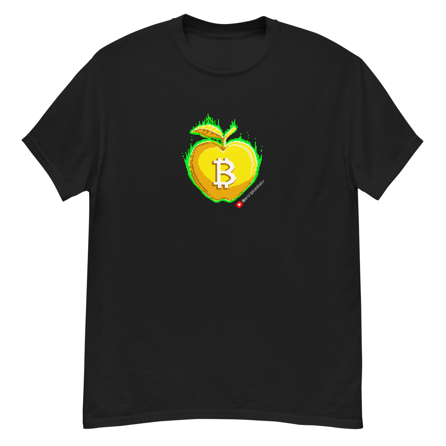 Camiseta clásica hombre AppleDiscordiaBTC Pixel Art by MagicBoom