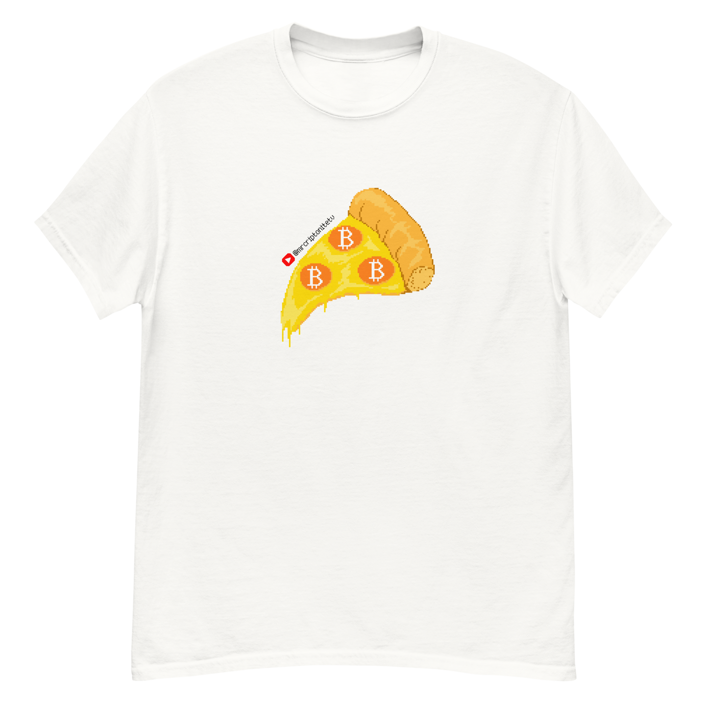 Camiseta clásica hombre PizzaBTC Pixel Art by MagicBoom