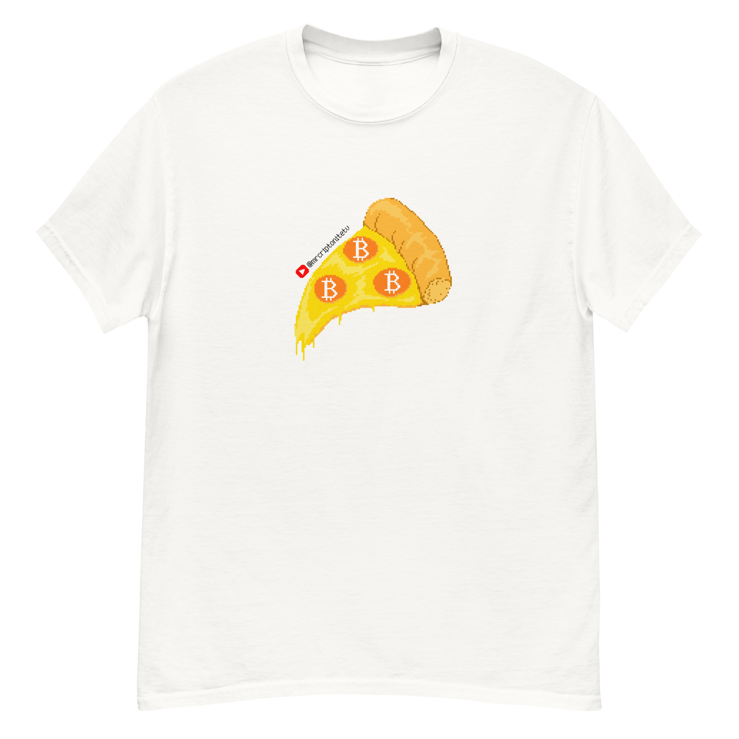 Camiseta clásica hombre PizzaBTC Pixel Art by MagicBoom